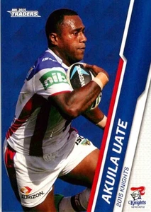 2015 NEWCASTLE KNIGHTS NRL Card AKUILA UATE Traders - Bild 1 von 2
