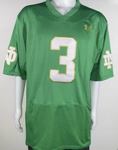 Notre Dame #3 Under Armour Jersey W/ Embroidered Numbers Size XL - Picture 1 of 5