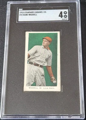 1910 E93 Standard Caramel Rube Waddell HOF SGC 4 VG-EX St. Louis - Image 1 of 3