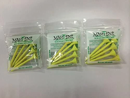 Martini тройники, желтый, новый 3 1/4», 5-упаковка тройников, (3-PACK специальный), - Изображение 1 из 1