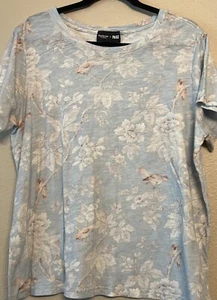 Camiseta SANDERSON x PAIGE Ellison - Azul Gris Multi, Floral Talla XL. - Imagen 1 de 8