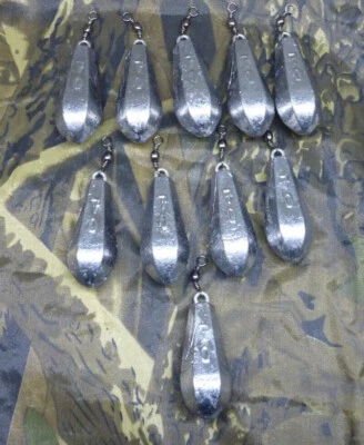 10x Sechskantblei - je 70g - Universalblei für Grundangeln - Handmade - Angeln - Bild 1 von 3