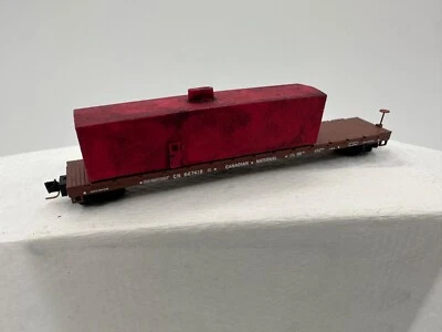Canadian National, 60' Flat Car w/load, RD# 667419 - Image 1 of 2