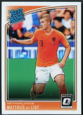 Matthijs de Ligt 2018-19 Panini Donruss Optic Rated Rookie RC #195 Netherlands - Image 1 of 2