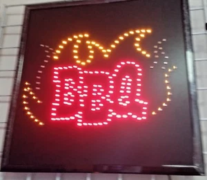 Insegna LED al neon barbecue, insegna negozio, insegna aziendale, insegna finestra, insegna griglia ristorante - Foto 1 di 1