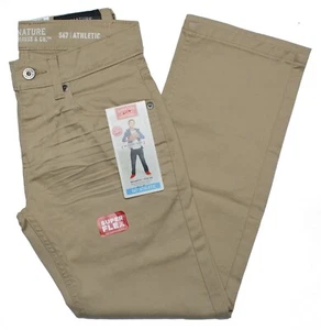 Signature by Levi Strauss 10353 NEW Boys' Relaxed Fit Slim Leg S67 Athletic Pant - Picture 1 of 3