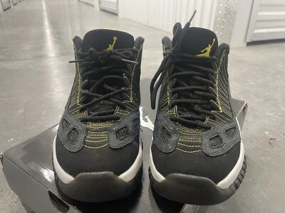 Air Jordan ретро 11 низкий ie XI sz 9 черный Zest желтый белый 306008-002 - Изображение 1 из 4