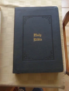 KJV Heilige Bibel: Riesendruck Thinline Bibel, schwarz lederweich, roter Buchstabe, Comf - Bild 1 von 5