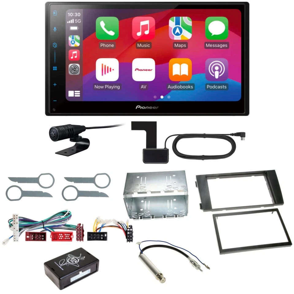 Pioneer SPH-DA77DAB CarPlay Android Auto DAB+ Einbauset für Audi A6 4B - Bild 1 von 1