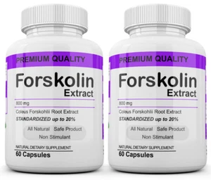 2 Maximum Strength 100% Pure Forskolin 800mg Rapid Results! Forskolin Extract - Picture 1 of 4