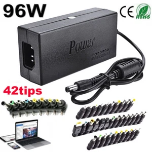 96W Universal Laptop Power Supply Charger Adapter w/ 42 Tips Notebook Charger US - Picture 1 of 12