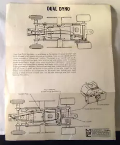 1960'S MPC MODEL PRODUCTS DUAL DYNO SLOT CAR DIAGRAM 8 1/2" BY 11" - Picture 1 of 3