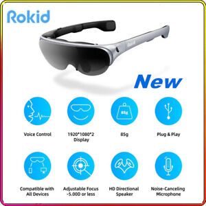 Rokid Air AR Smart Glasses 120" Screen wit 1080P OLED Foldable Home Game Viewing
