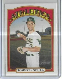 2021 Topps Heritage #60 Tommy LaStella Oakland Athletics - Picture 1 of 2