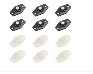 12 Pcs Self Adhesive Caster Wheels, Mini Swivel Sticky - Picture 1 of 7