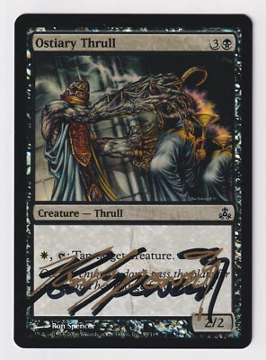 Shadow Signed FOIL Ostiary Thrull LP Guildpact Artist Ron Spencer 2006 MTG Magic - Image 1 of 2