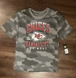 Kansas City Chiefs NFL Team Apperal Camo Boys Shirt: Large 14-16 NWT - Picture 1 of 4
