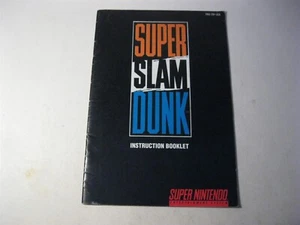Super Slam Dunk Super Nintendo SNES instruction manual only  - Picture 1 of 2