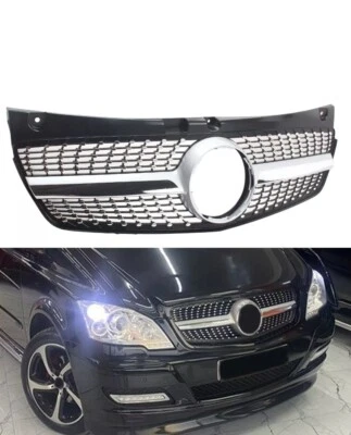 Parrilla delantera cromada para Mercedes-Benz Clase V Viano/vito W639 2011-2014 Foto 1 de 4