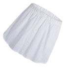 White Acetate Skirt Women's Splitting Shirt Extender Plus Size Jumper