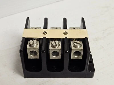 SQUARE D TERMINAL BLOCK 9080 U-3 600V 125 A AMP - USED - Image 1 of 4