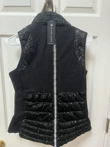 Be By Blanc Noir Weste Damen Gr. M schwarz Kapuze Full Zip gesteppt Daunen ärmellos - Bild 1 von 11