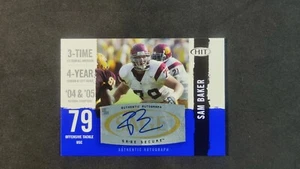 2008 SAGE HIT #A15 Sam Baker Autographs Blue USC Trojans - Picture 1 of 3