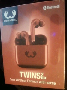 FRESH 'N REBEL - Auriculares inalámbricos gemelos de 2 puntas con oreja. Bluetooth. Nuevo/Sellado - Imagen 1 de 6