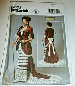 Victorian Edwardian Steampunk Bridal Sewing Costume Pattern 14-22 - Picture 1 of 1