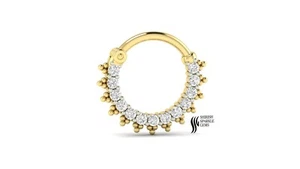 Natural Diamond Nose Ring - Picture 1 of 7