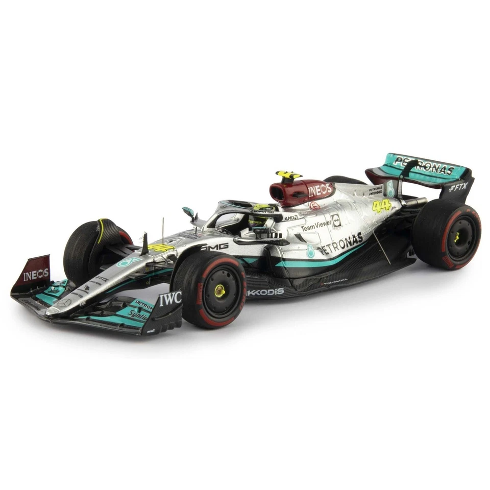 Spark S8515 Mercedes GP F1 W1 3E Lewis Hamilton Formel 1 Bahrain 2022, 1/43