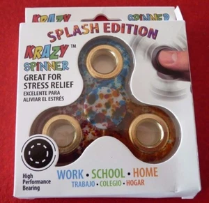 *Krazy Fidget Hand Spinner Splash Edition ! Great for Stress Relief - Photo 1 sur 1
