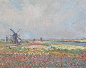 Tulip Fields near The Hague 1886 by Claude Monet 75cm x 60cm Canvas Print - Bild 1 von 1