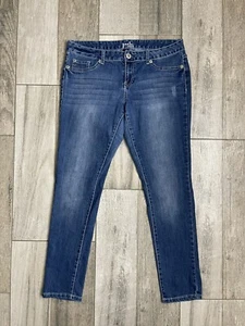 Jade Skinny Stretch Jeans Womens Size 13/14 Mid Rise Blue Denim 34X29 Fast Ship - Picture 1 of 10
