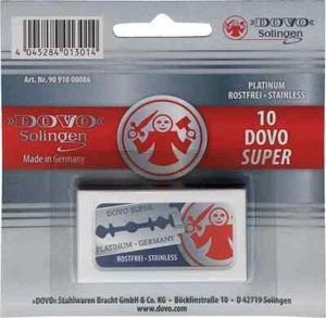 Dovo 10-Pack Razor Blades Shavette Double-Edge Super-Platinum Sharp Safe-Opening - Picture 1 of 3