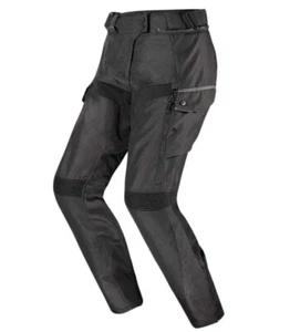 PANTALONI TASCHE MOTO LS2 TRAVEL H2O IMPERMEABILE BLACK TG XL - Picture 1 of 3