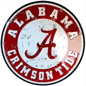 24" Alabama Crimson Tide Sign / University Alabama Signs Roll Tide Football Mens - Picture 1 of 2