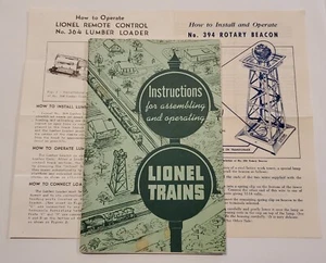 Vintage 1951 Instructions For Assembling and Operating Lionel Trains Manual - Picture 1 of 12