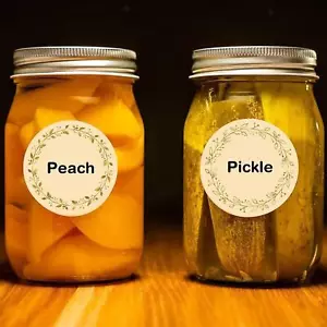 200x Jar Labels Food Labels for Gift Packaging Crafts Valentines Day Cards - Picture 1 of 4