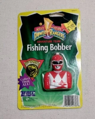 Bobber de pesca de equipo de aventura POWER RANGERS rojo MIGHTY MORPHIN de ZEBCO NOS de colección Foto 1 de 2