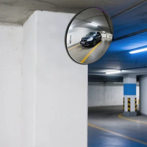 Wide-angle Convex Mirror Driveway Mirror with Fixing Bracket Curved Mirror - Picture 1 of 18