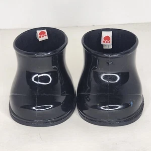 Build A Bear Workshop Botas de Lluvia de Goma Negras Zapatos Ropa BABW - Imagen 1 de 6