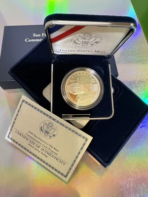 FREE GOLD!!!2006 San Francisco Old Mint Comm. $1 Proof Silver Dollar OGP and COA - Image 1 of 4