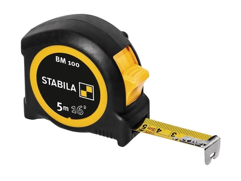 Stabila - Cinta de bolsillo compacta BM 100 5m/16ft (ancho 19mm) Foto 1 de 1