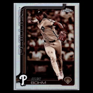 2025 Topps Chrome - #57 Alec Bohm Sepia Refractor - Philadelphia Phillies - Picture 1 of 2