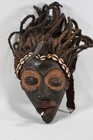 C67B04- Afrikana Holz Maske geschnitzt Dan Westafrika
