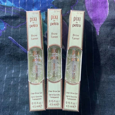 LOT OF 3 - Pixi by Petra Brow Tamer Clear Eyebrow Gel - Translucent, 0.1 oz - Image 1 of 3