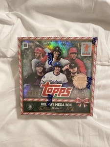 2025 TOPPS BASEBALL HOLIDAY MEGA BOX - In Hand Ready To Ship, Sealed NEW - Picture 1 of 3