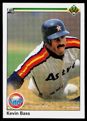 Kevin Bass, 1990 Upper Deck, #302, Houston Astros, - Image 1 of 2