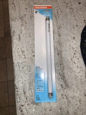 Sylvania F8T5CW 8W Utility Cool White Fluorescent Tube Bi pin 12" Light Bulb - Image 1 of 2